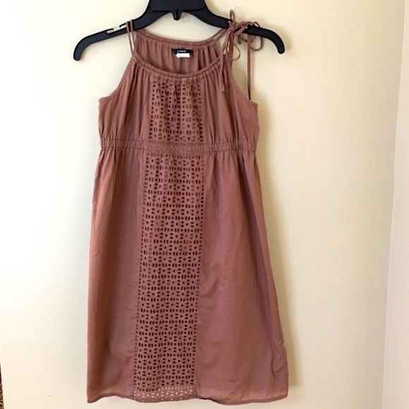 J. Crew Brown Eyelet Dress - Picture 1 of 3
